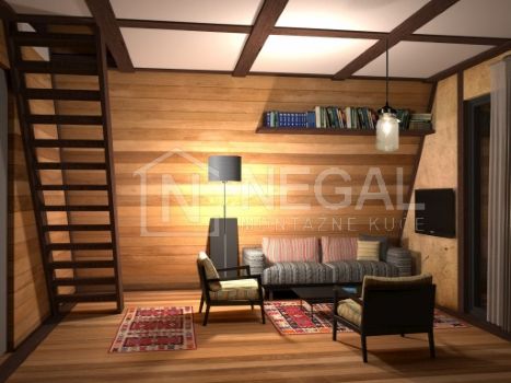 Montažna kuća Golija Negal Ivanjica | Tip Montažne kuće 30 - Izgled prostorija